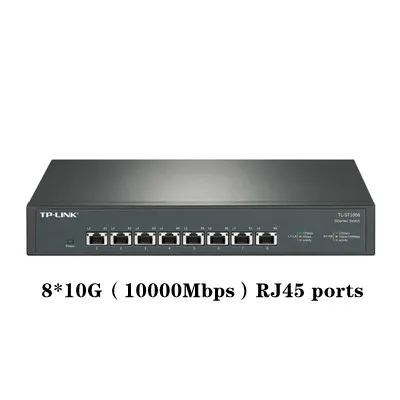 Tp-link tl-st1008 All 10 Gigabit Ethernet switch 8*10 Гбит/с, порт RJ45, сеть Plug and Play, 10 Гбит/с, 10 Гбит/с Tp-link tl-st1008 All 10 Gigabit Ethernet switch 8*10 Гбит/с, порт RJ45, сеть Plug and Play, 10 Гбит/с, 10 Гбит/с