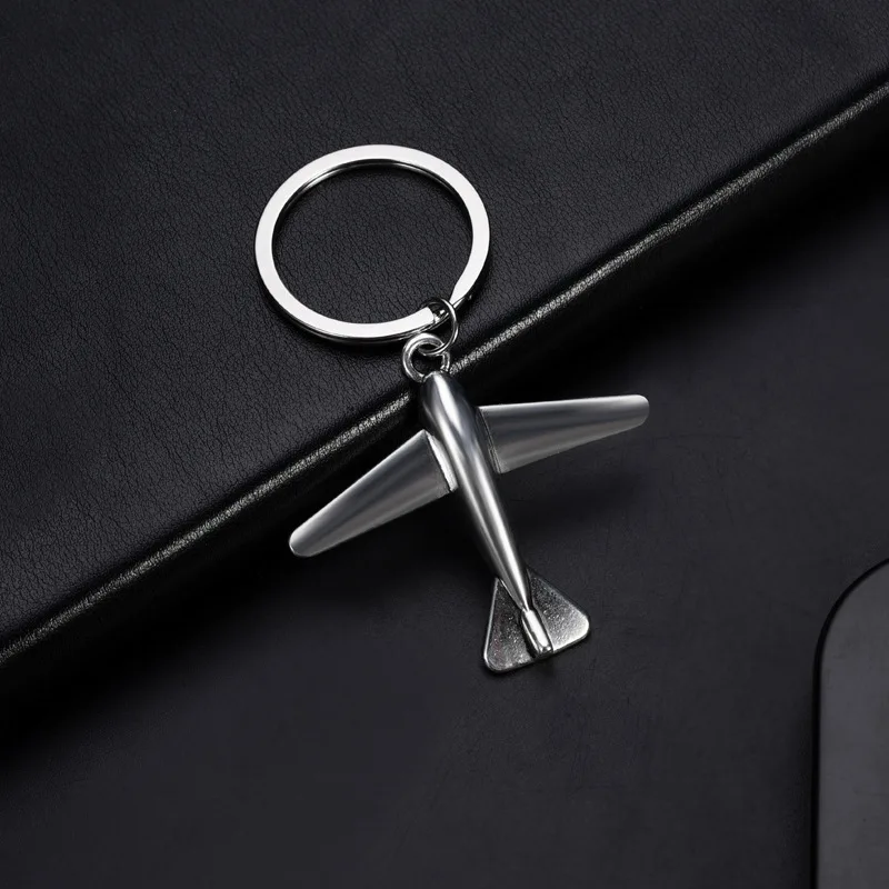 Aircraft Keychain airliner modeling ancient silver Color key Chain Car Key Ring pendant small gifts K2399 | Украшения и