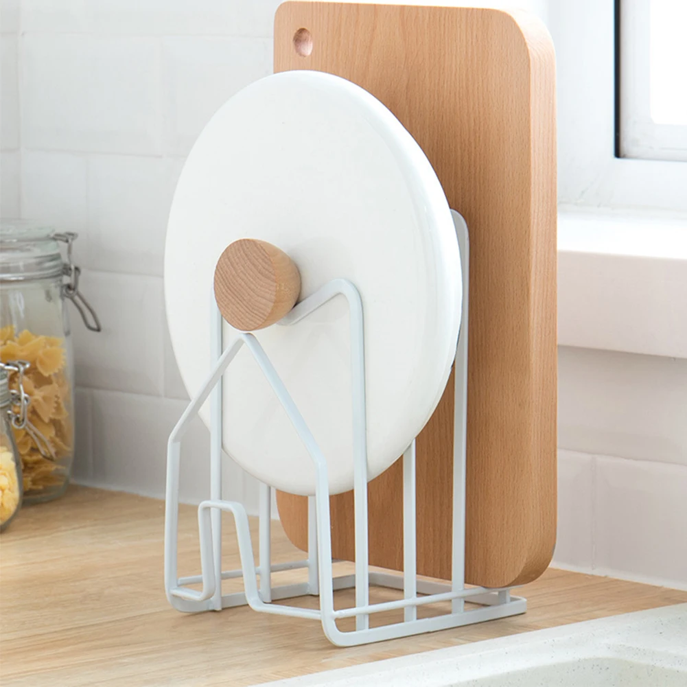 

Rustproof Pot Lid Organizer Kitchen Shelf Stand Chopping Cutting Board Holder Multi Layer Storage Holders Racks Home Accessories