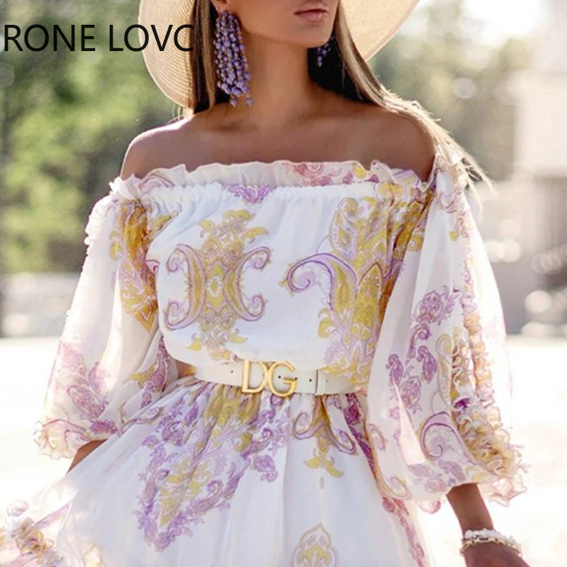 Женское платье с длинными рукавами и принтом элегантное модное шикарное