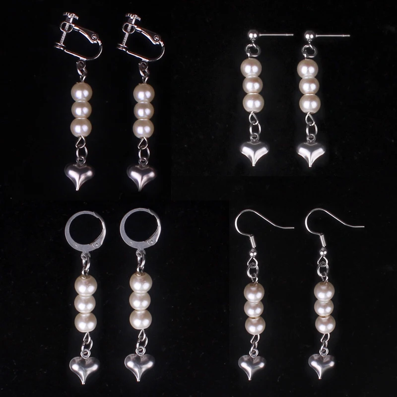Женские серьги с искусственным жемчугом, серьги-подвески в форме сердца, подарочные украшения для девочек, di288, 2021