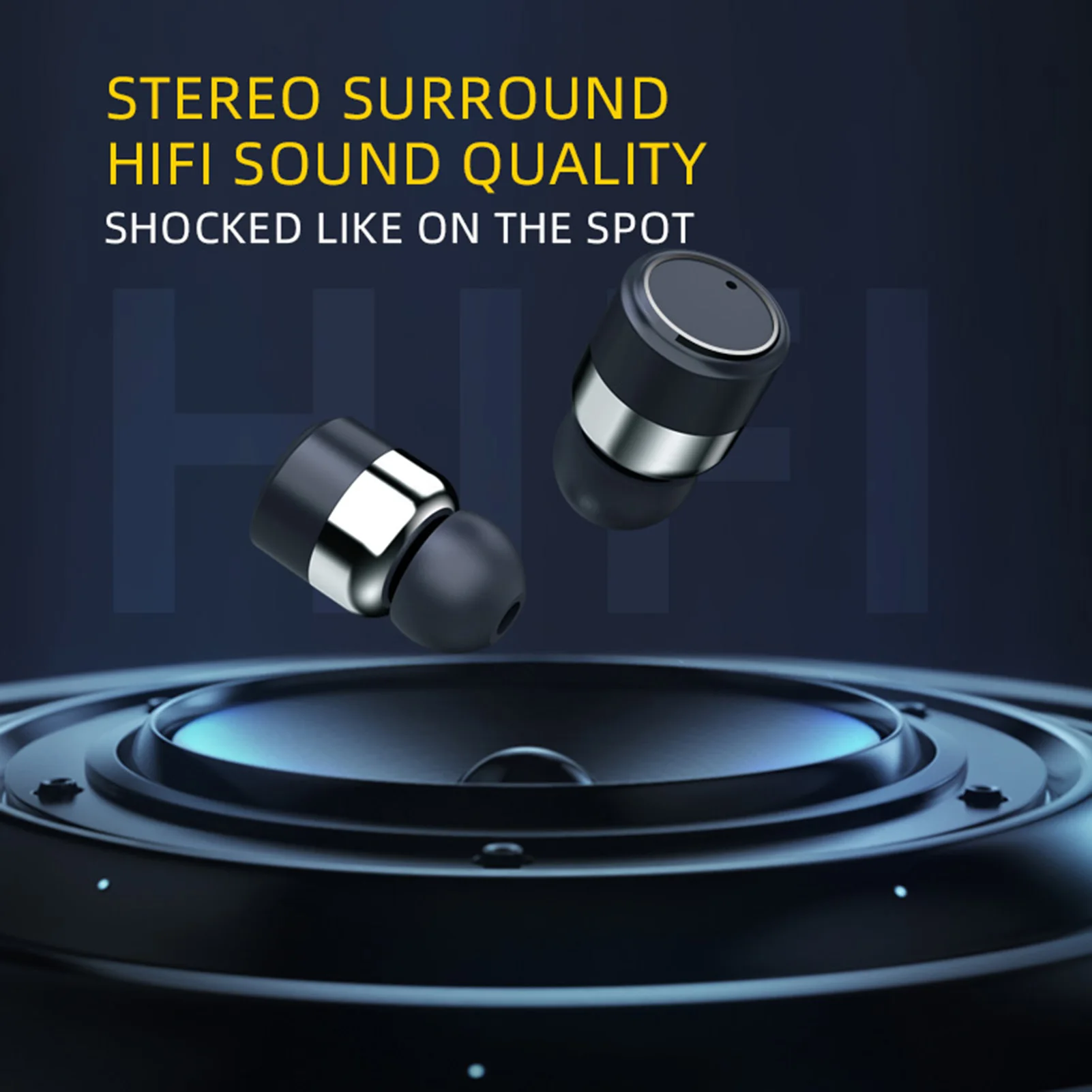

T18 New TWS Bluetooth 5.1 Earphones 9D Stereo Sports Waterproof Earbuds Headsets With Microphone For All Smart Phone