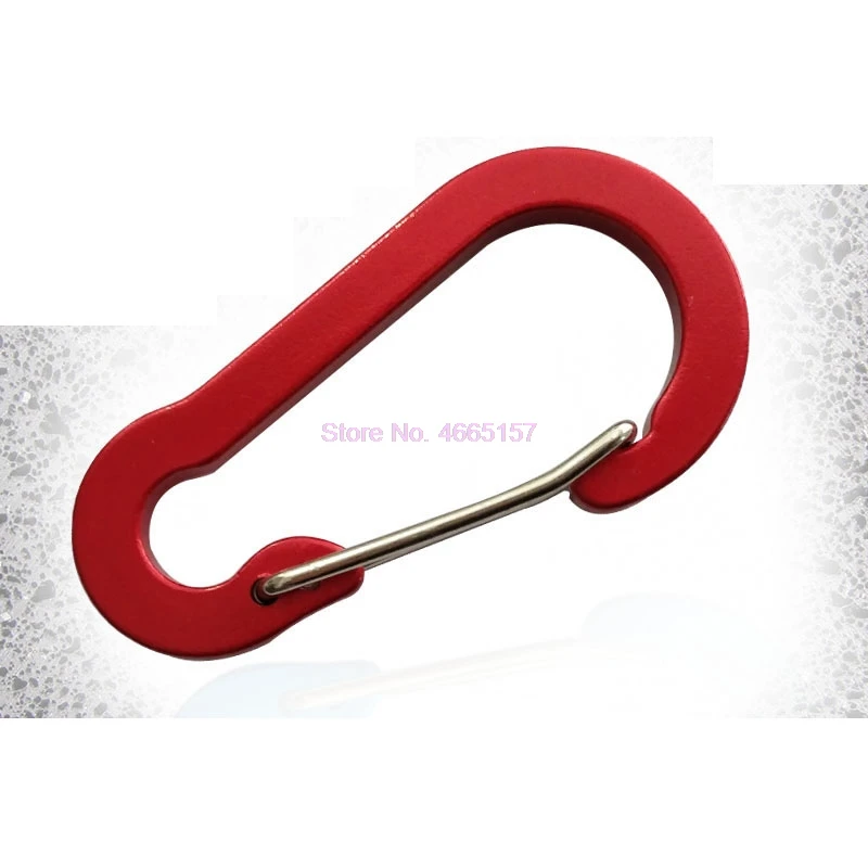 Компанией DHL 500 шт алюминиевый сплав Карабин на открытом воздухе Альпинизм