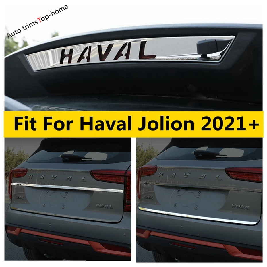 

Rear Trunk Tail Gate Door Handle Strip High Position Brake Warning Light Decor Cover Trim Accessories For Haval Jolion 2021 2022