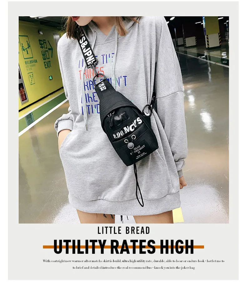 Повседневная нейлоновая сумка-мессенджер сумка на плечо нагрудная сумки для