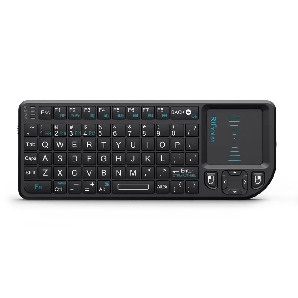 Rii X1 Mini 2 4G Беспроводная клавиатура с тачпадом для Smart tv HTPC ПК портативная умная