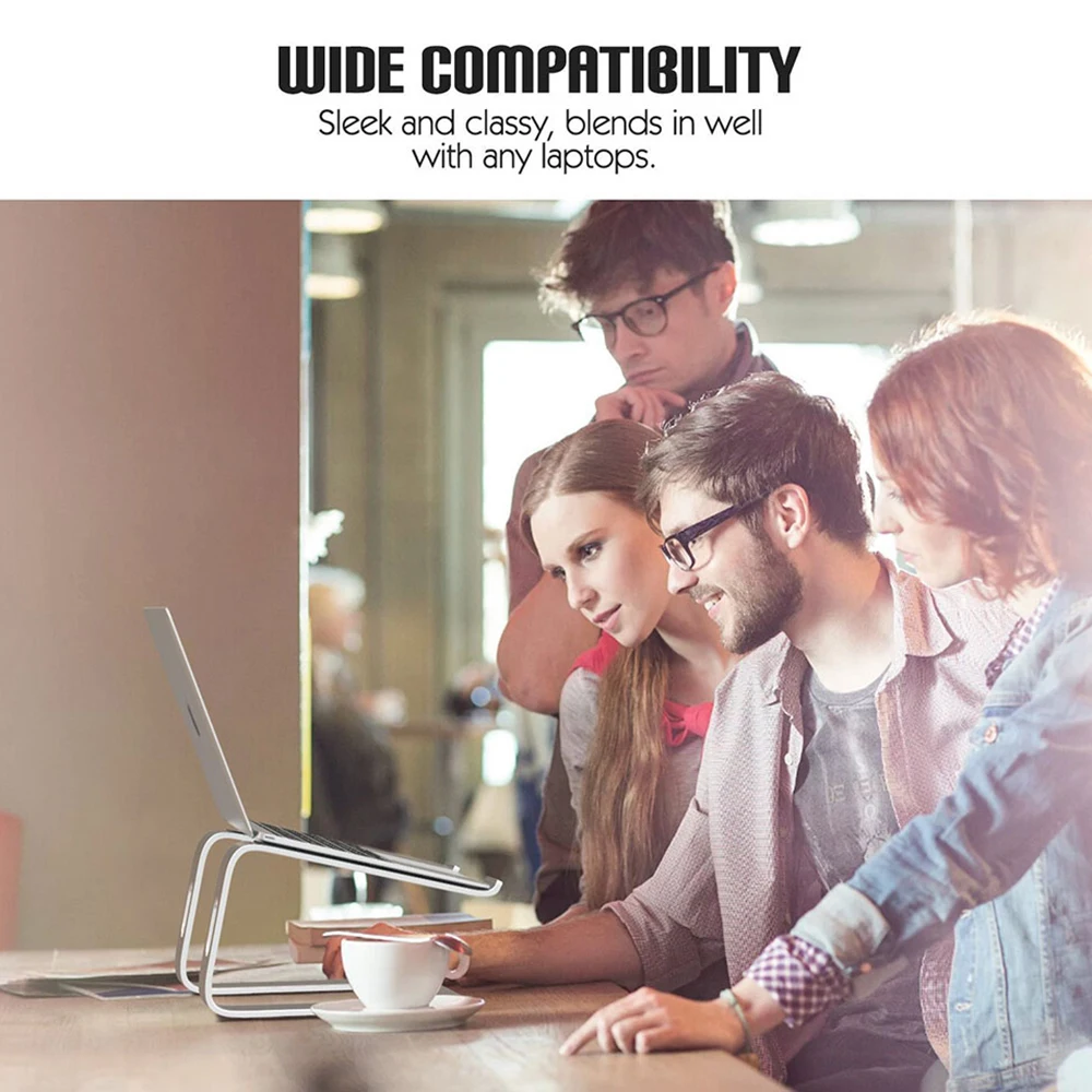 

Universal Aluminum Alloy Notebook Non-slip Heightening Laptop Stand Laptop Holder Cooling Bracket Tablet PC Stands