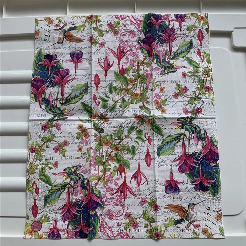 

Одноразовые салфетки винтажные 33*40 см 15 шт