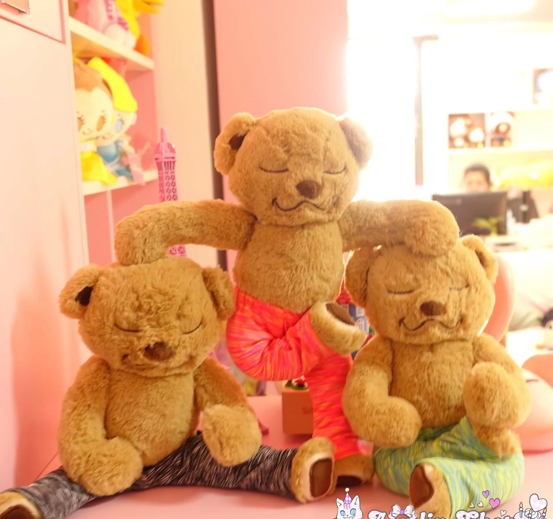 Медведь для йоги плюшевые игрушки детей огромный плюшевый медведь мягкое