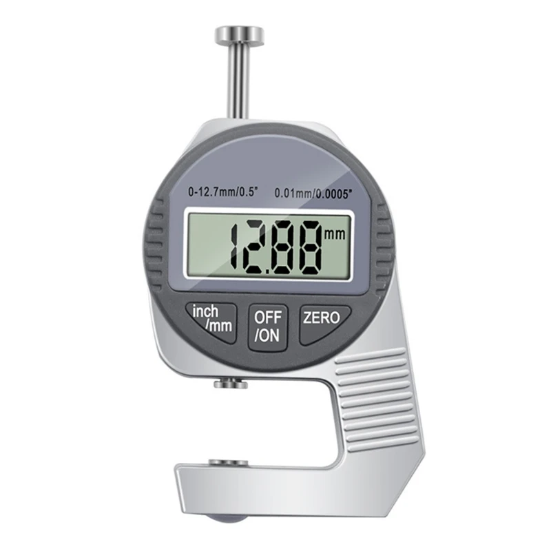 

Digital Thickness Gauge Thickness Measuring Tool with LCD Display 0.0005" (0.01mm) Resolution for Engineer Use