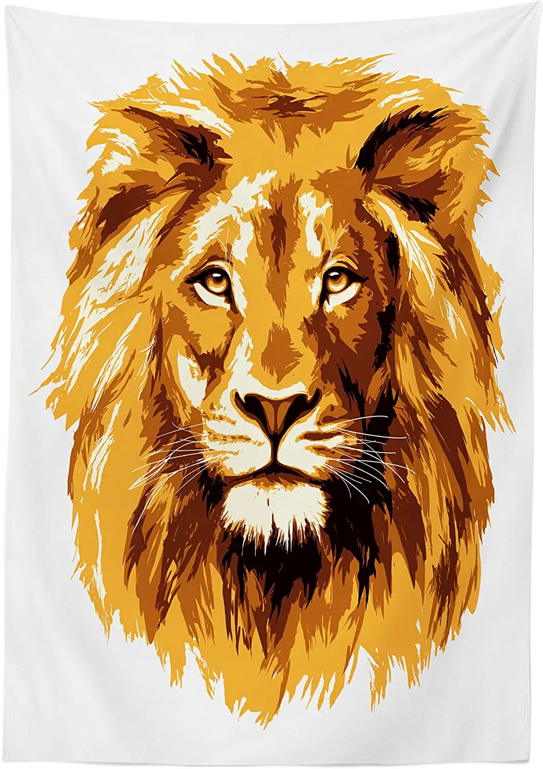 Уникальная скатерть в стиле сафари иллюстрация крупнейшего кота из Африки