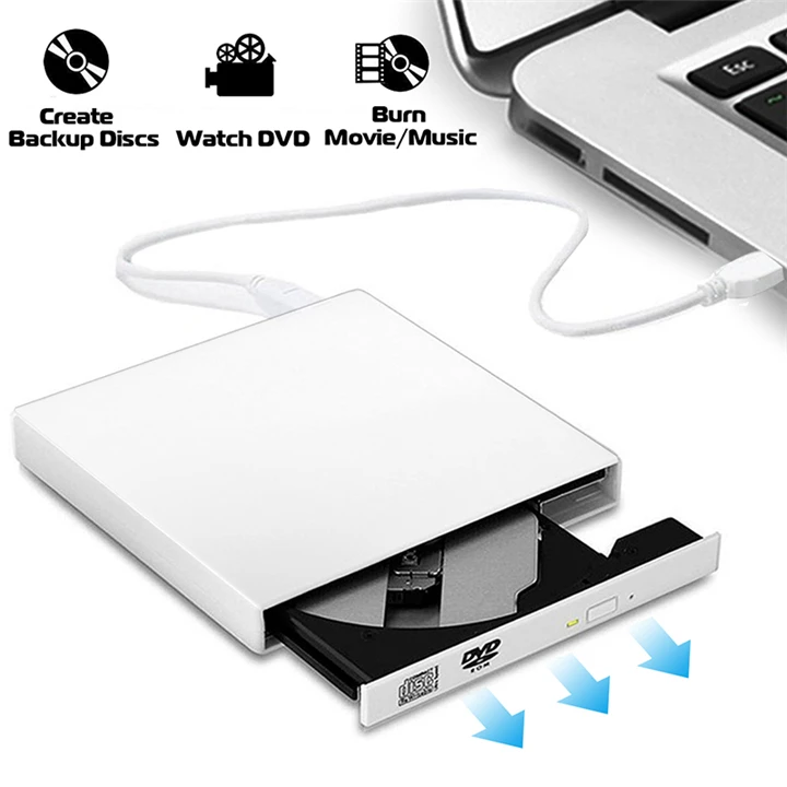 YiYaYo USB 2,0 CD RW горелки оптический привод Внешний DVD комбо CD/DVD rom плеер портативный для ноутбука компьютер Windows 7/8