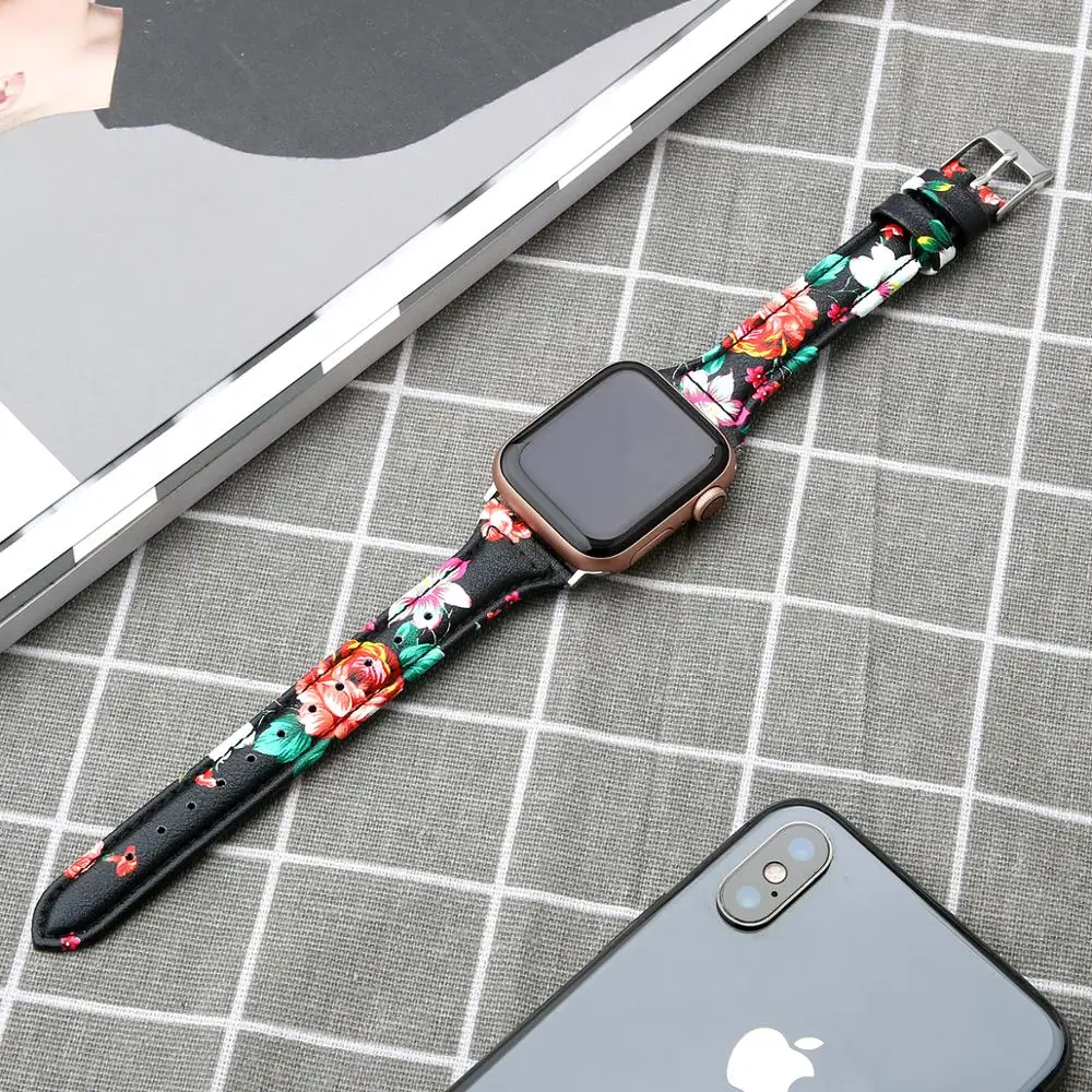 Кожаный ремешок для часов Apple Watch 38 мм 44 мм 40 мм 42 мм кожаный ремешок сменные браслеты для Iwatch браслет 83005