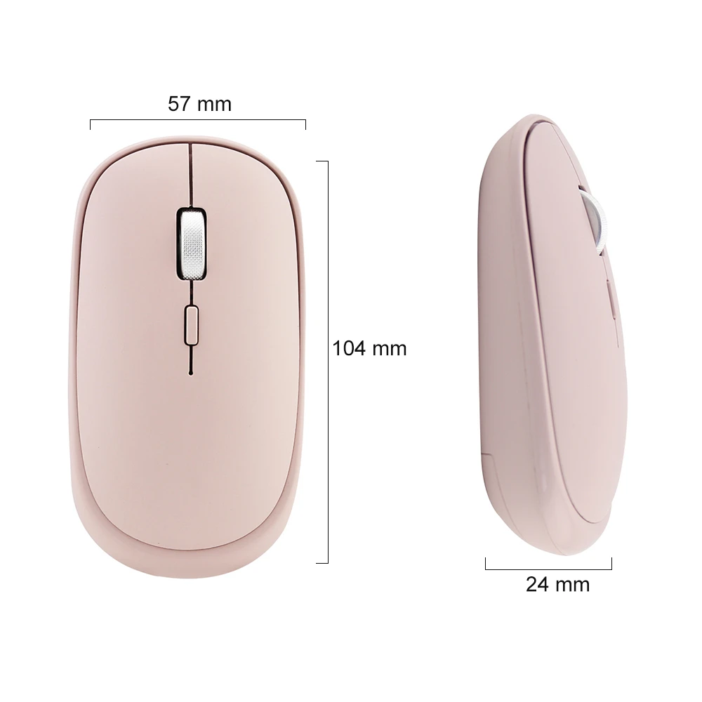 CHYI Bluetooth 4,0+ 2,4 ГГц Беспроводная Двухрежимная мини компьютерная мышь 3D Портативная оптическая Usb Mause PC розовая офисная мышь для ноутбука
