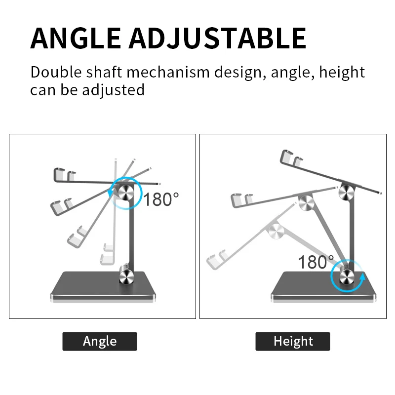 desktop phone holder tablet stand for iphone 11 samsung xiaomi ipad universal adjustable metal foldable stand holder for huawei free global shipping