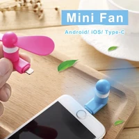 usb fan flexible mobile phone mini fan removable fans for android ios type c power bank laptop usb gadgets