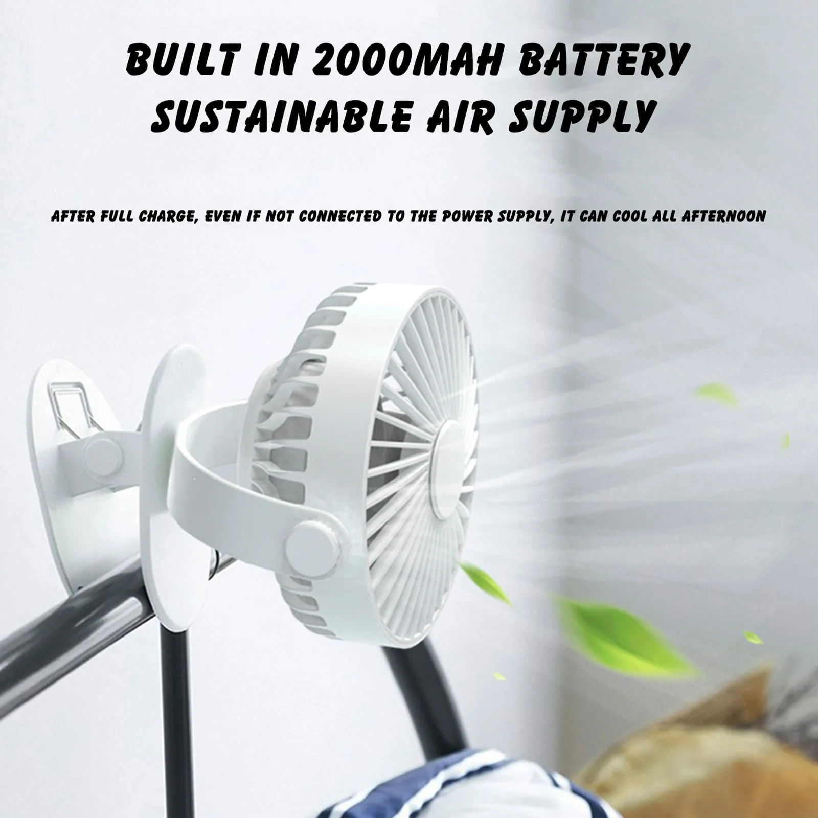 Портативный Настольный Usb вентилятор с клипсой перезаряжаемый охлаждающий