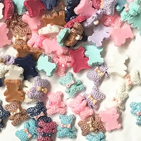 100pcs mixed resin bear decoration crafts flatback cabochon embellishments for scrapbooking kawaii cute diy accessories