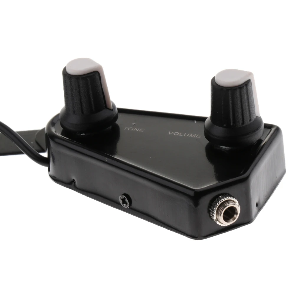 

Tooyful 1 Set Acoustic Guitar Soundhole Pickup Transducer With Tone Volume Control & 6.35mm 3.5mm Cable