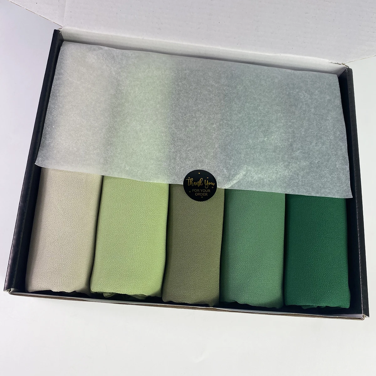 Шифоновые хиджабы премиум-класса 5 шт./коркорт однотонный простой шарф