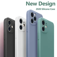 new luxury soft silicone phone case on the for iphone 11 pro xs max x xr protection case on iphone 7 6 8 plus se 2020 back cover