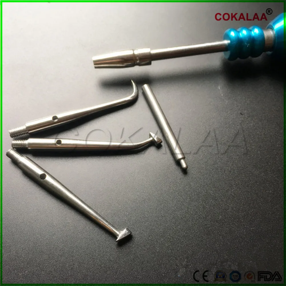 1 Набор инструментов для снятия коронок из нержавеющей стали с регулируемой автоматической функцией на 4 уровня для стоматологической лаборатории.