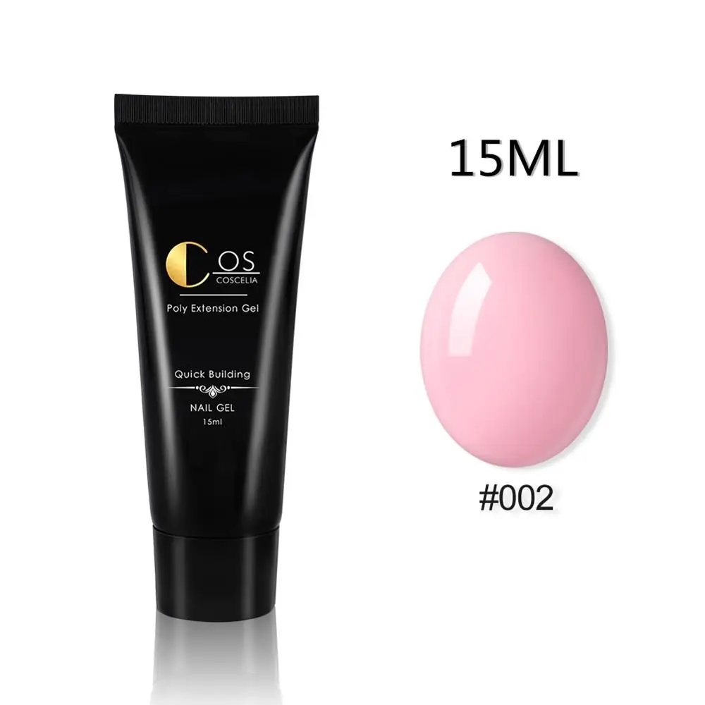 15ML 002 COSCELIA 30/15 мл полигель для ногтей акриловый строительный гель для наращивания ногтей строительный гель УФ лак для ногтей для маникюра дизайн ногтей - Цвет: 15ML 002