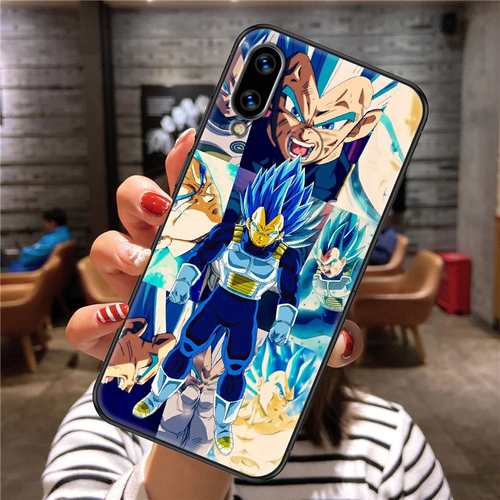 

Vegeta Anime Phone case For Huawei Honor 6 7 8 9 10 10i 20 A C X Lite Pro Play black soft cover luxury prime tpu Etui trend