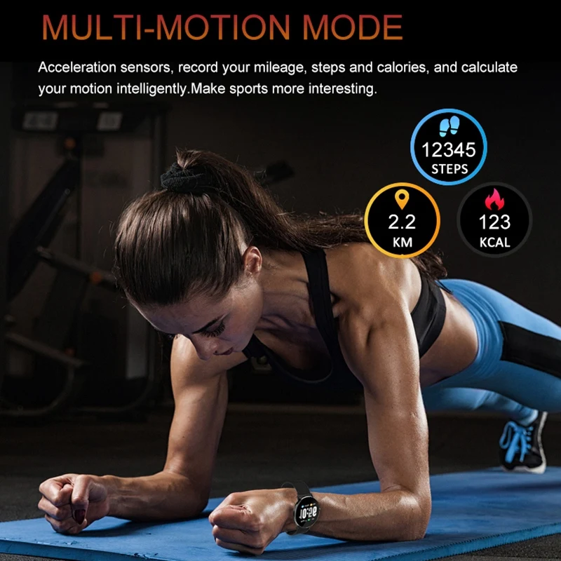 

DT2 Fitness Tracker HD Color Screen Innovative Activity Tracker with Heart Rate Monitor Smart Bracelet