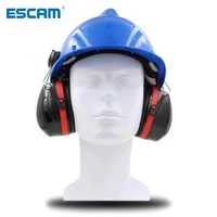 escam ear muffs ear protector industry anti noise hearing protection sound proof earmuff use on helmet