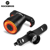 rockbros bicycle smart auto brake sensing light ipx6 waterproof led charging cycling taillight bike rear light accessories q5