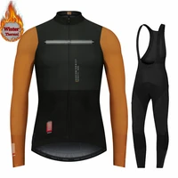 winter thermal cycling clothing 2021 new spain long sleeve cycling jersey set ropa ciclismo mtb bike maillot bike uniform