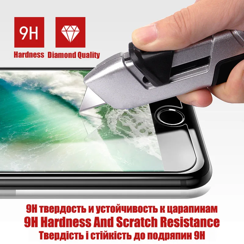 2-1 шт. закаленное стекло для iPhone 11 Pro Max 7 8 Plus Защитная пленка экрана X Xr Xs | Мобильные