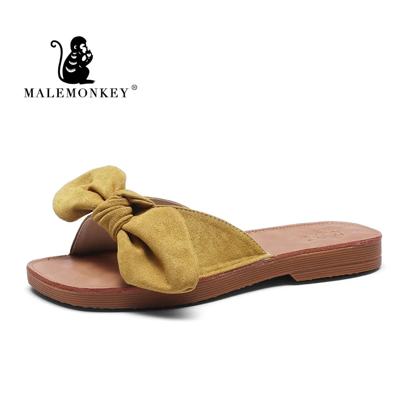 

MALE MONKEY 922174 Summer Comfortable Non-slip Ladies Home Soft Slippers 2020 Women Beach Casual Indoor Slippers Women Yellow