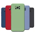 Чехол для Xiaomi Poco X3 NFC, цветной жидкий силиконовый чехол для Xomi Pocox3 Poko Poxo Pocophone X 3 3X, противоударный чехол для телефона