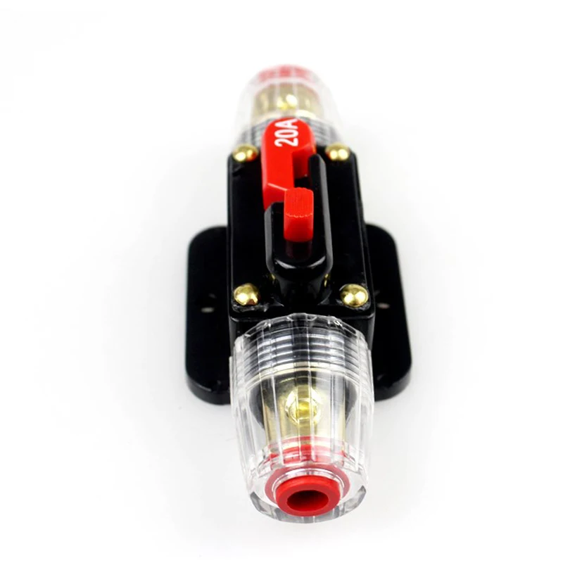 Фото Автомобильный встраиваемый предохранитель DC12V/24V с ручным сбросом, 20A 30A 40A 50A 60A 80A, защита от перегрузки для автомобильных аудиосистем №2