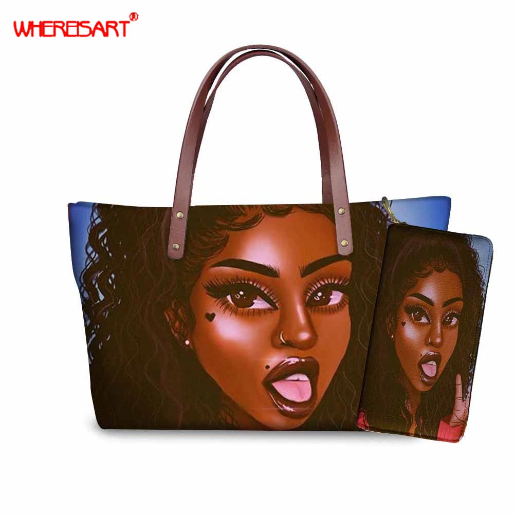 Женская сумка мессенджер из двух частей в стиле афро|Сумки с ручками| |