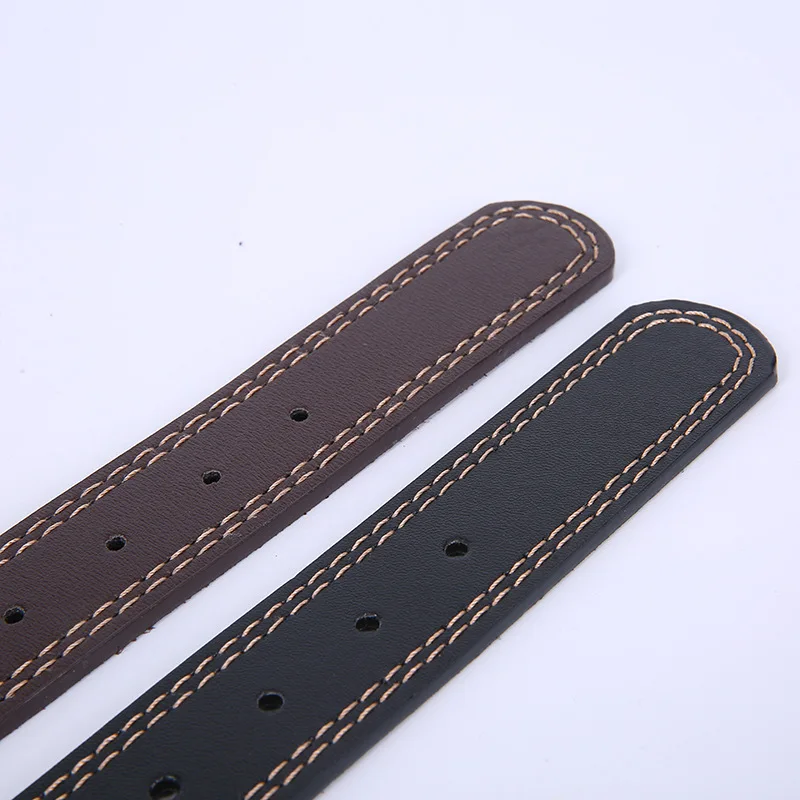 Leather Dog Collar Genuine Alloy Hardware Double D-ring 4 Size Available Best for Samll Medium Large and Extra | Дом и сад