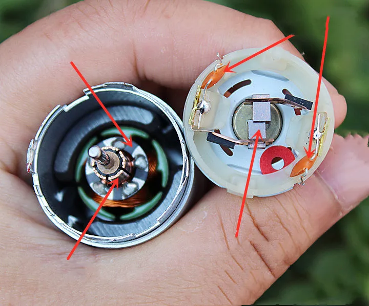 2pcs 385 DC 6-12V encoder motor 3400-6800rpm 96 Line code disc optical | Обустройство дома