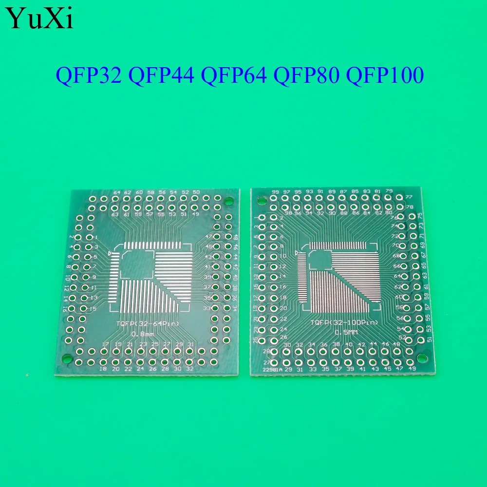 5 шт. плата FQFP TQFP QFP 32 44 64 80 100 LQFP для DIP передачи адаптер Pin платы Pitch QFP32 QFP44 QFP64 QFP80 QFP100