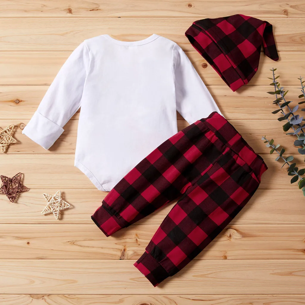 Комплект из 3 предметов комбинезон для малышей с длинными рукавами и буквенным