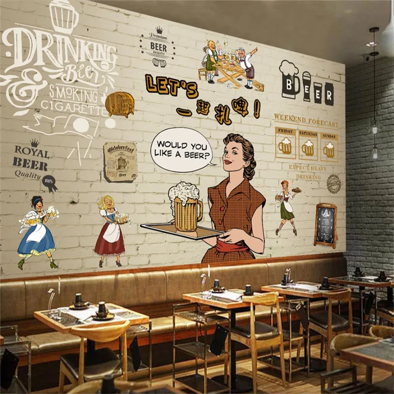 Пользовательский европейский и американский мультфильм пивной паб бар КТВ