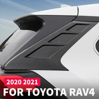 triangle decorative sticker for rear window rear wing and side wing sequin exterior modification for toyota rav4 2019 2020 2021