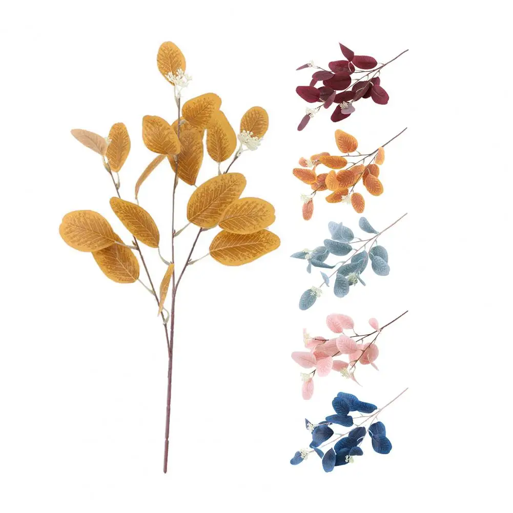 

Faux Eucalyptus Leaves Elegant Exquisite Beautiful Artificial Eucalyptus Leaves Fake Plant Decor for Wedding