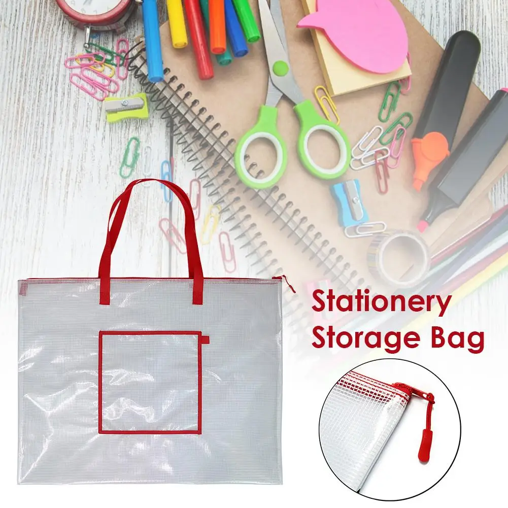 

Bulletin Board File Storage Bag Posters Organizer Protractor File Bag Tote Bag Portable Filing Stationery Teaching Supplies