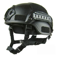 tactical quick helmet adjustable abs helmet with side rail nvg bracket for paintball shooting shooting outdoor sports