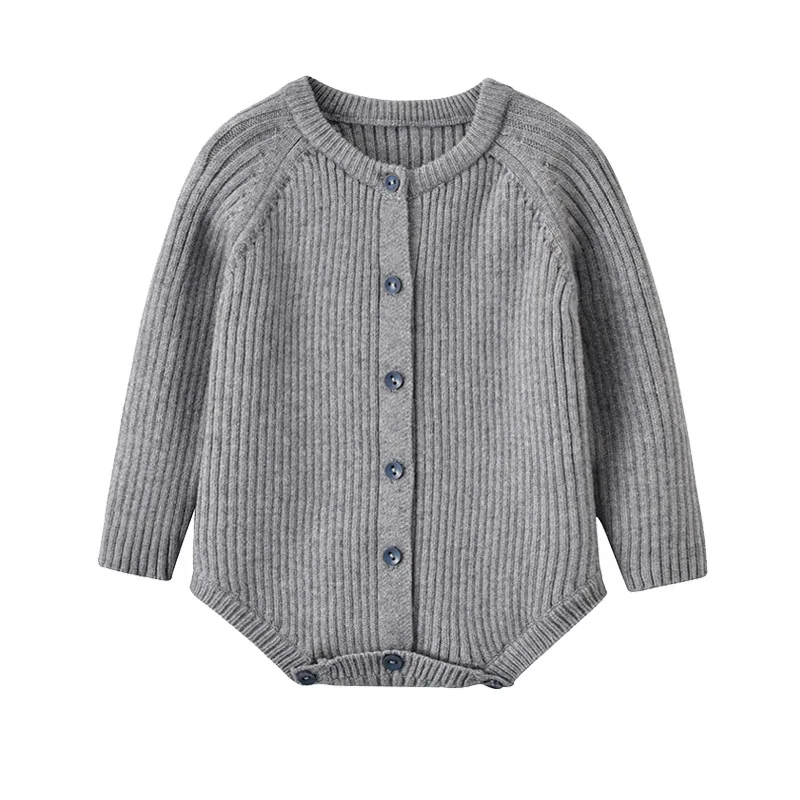 

Dibeberabbit Knitted Baby Romper Autumn Newborn Baby Clothes Cotton Long Sleeve Winter Toddler Jumpsuit Woolen For Boy Girl 0-2Y