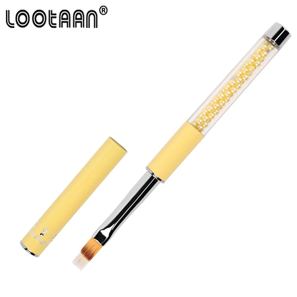 1 шт. УФ-Гелевая Кисть для ногтей ручка с бахромой нейлоновая кисть волос Омбре