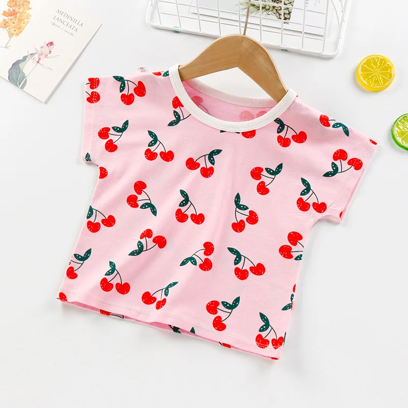 Повседневная летняя одежда для маленьких мальчиков и девочек хлопковые детские