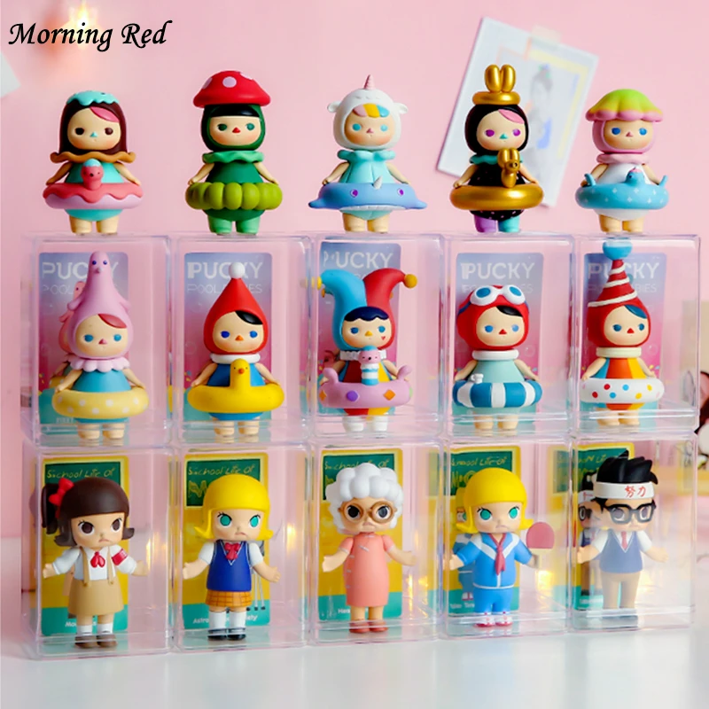 Коробка для хранения игрушек аниме Пылезащитная Прозрачная Пластиковая полка с